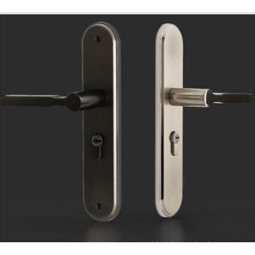 European-style brushed bedroom door handle lock modern simple wooden door lock mute indoor door lock